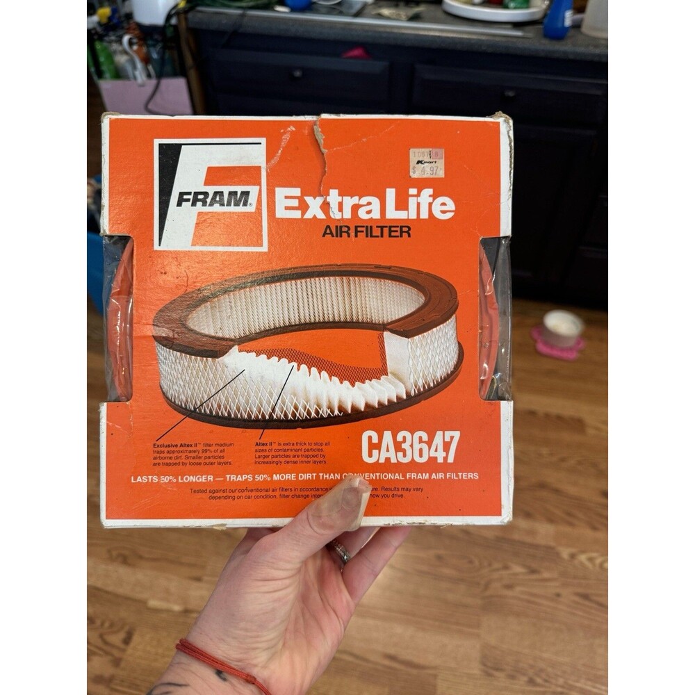 NOS Fram Extra Life CA3647 Air Filter 1987